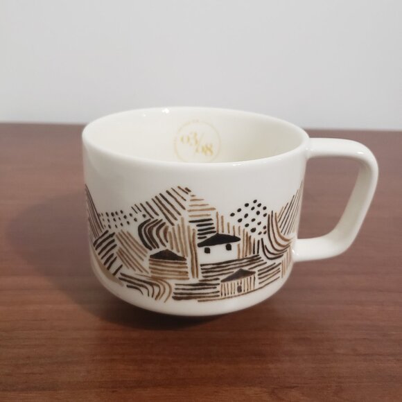 Starbucks Mug 2014 Collectable Coffee New Bone China Paint Design White Like New - Picture 1 of 7